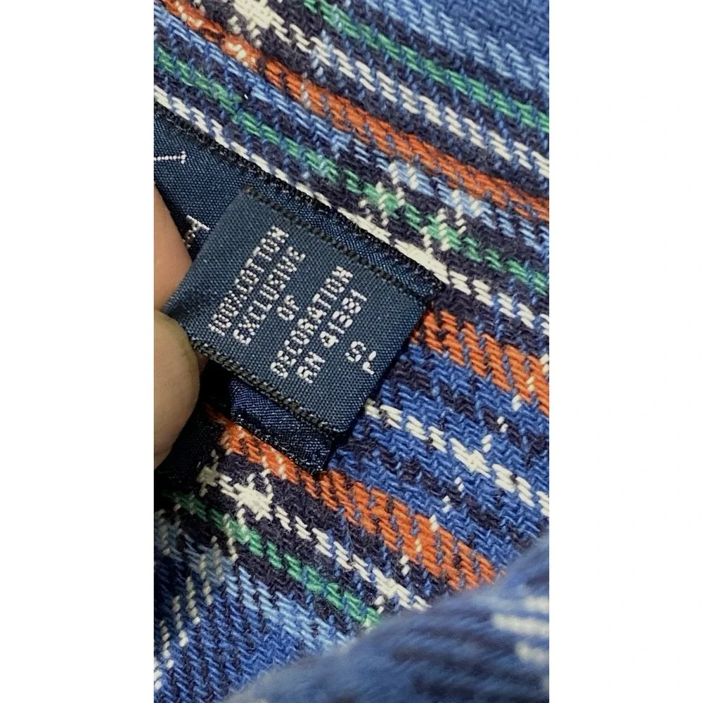 Polo Ralph Lauren Large Heavyweight Textured Cotton Plaid Work Shirt Button Down